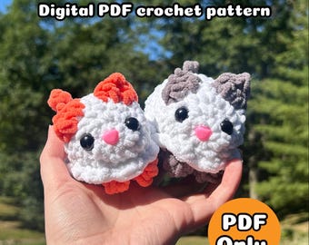 Ghost Lil Loaf Cat Crochet Plushie Pattern (PDF) – Halloween Amigurumi Digital Download