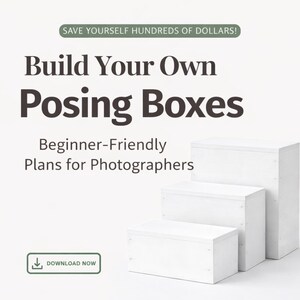 Photography Posing Block Plans | DIY Studio Props for Photographers | Posing Box Tutorial (Beginner-Friendly)