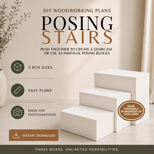 Photography Prop: DIY Posing Stairs Build Plans for Photographers