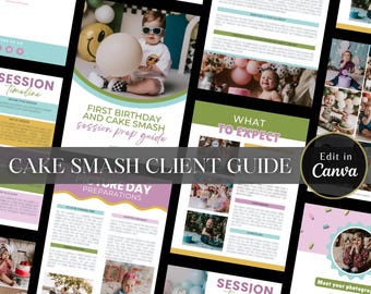 Klantengids Cake Smash Photo | Canvasjabloon eerste verjaardag fotografiesessie