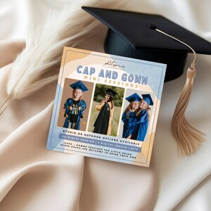 Grad Mini Session Canva Template, Kindergarten Instagram Post And Mobile Story Design