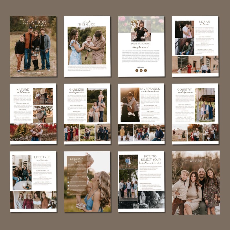 Photography Session Location Guide.pdf Photography Location Guide Template for Photographers | Photo Session ...