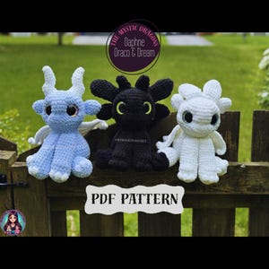 The Mystic Dragons Crochet Pattern Bundle | Crochet Fury Dragon | Amigurumi
