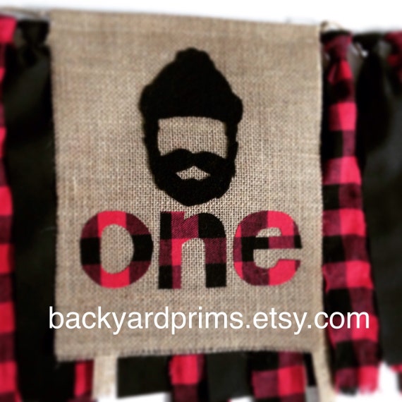 Buffalo Plaid Garland Lumberjack Party Birthday Buffalo Plaid Garland Lumberjack Party Birthday Rag Tie Fabric Highchair Banner Woodland