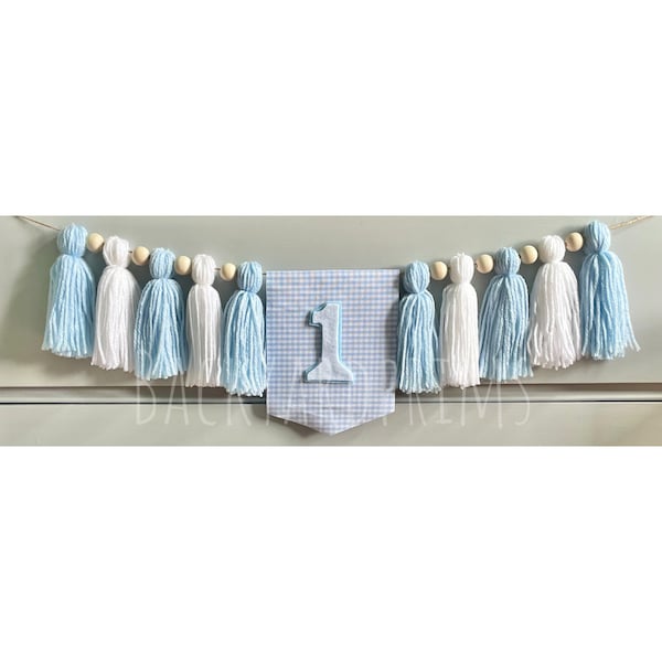 Blue Tassel Garland Etsy