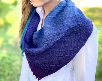 Knit Pattern @ Wonderland Yarns: Boomerang Shawl - DIGITAL PATTERN ONLY