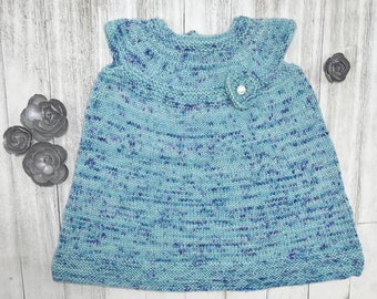 Knit Pattern @ Wonderland Yarns: Posey for Poppet Baby Dress - DIGITAL PATTERN ONLY