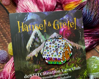 Hansel and Gretel: Gingerbread Candy House Fairytale Enamel Pin