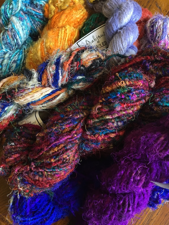 Recycled Sari Yarn Placid Blue