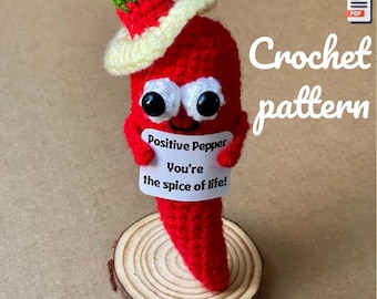 Positive Pepper Crochet Pattern - Beginner-Friendly & Instant Download - English Instructions