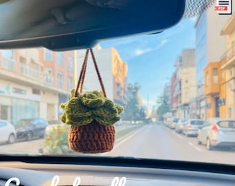 Crochet Flower Car Hanger Pattern | Hanging Basket Crochet | Simple & Quick for Beginners with Step-by-Step Instructions