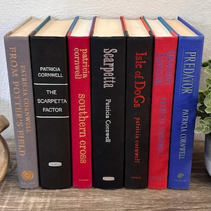 Secret Book Safe – Repurposed Books with Hidden Storage for Keepsakes and Router Hider *Patricia Cornwell Set* Ready to Ship TODAY!