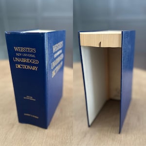 Single Book Secret Storage Safe – Repurposed Dictionary for Hidden Valuables | Great Gift Idea |   3 Choices
