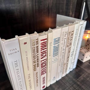 Topless- Hidden Storage Books: Hide Valuables, Electronics, Office Supplies  | REAL Books, Home Staging | Custom Color Match for Your Space