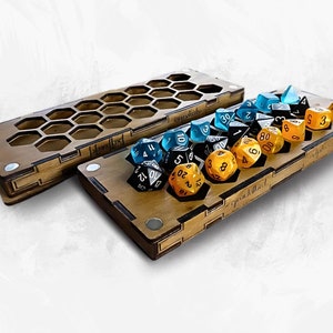 Dnd SVG Datei 3 Sets, günstige Holzkiste für RPG, 4 mm, Geschenk für DM, Gamer, D&D, Pathfinder Würfelhalter, Lasercut, RPG RPG Spiel