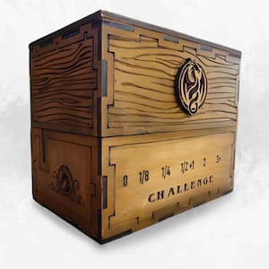 File svg, cofanetto carte mostri e png, organizer dnd 5e, dungeon master accessorio sessione, D&D next, box vassoio dadi, regalo DM storage