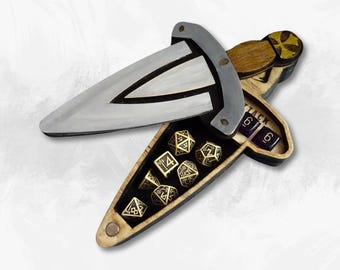 File Svg Dnd Rogue dice box | Sneak attack slots | d6 dice | Dungeons dragons rogue | Dice storage for roleplaying | glowforge lasercut Dnd