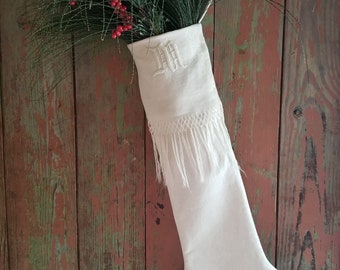Vintage Christmas Stocking Handmade
