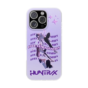 Coque de portable K-Pop Demon Hunters - Jolie coque d'iPhone K-pop - Cadeau style anime coréen - Coque pour les fans - Accessoire mobile élégant