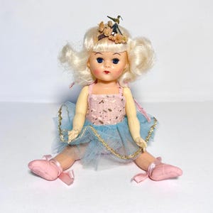 Vintage Virga Lollipop Doll - Twinkle Toes - Playmates - 8 inch Ballerina - 1950&#39;s