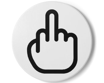 Middle Finger Ceramic Coaster