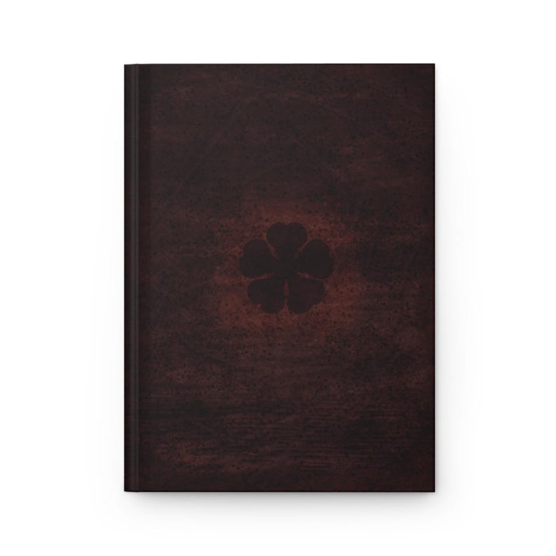 5 Leaf Black Clover Grimoire Notebook image 1