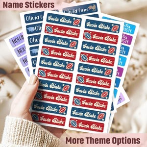 Custom Name Stickers, Robot Daycare Preschool Name Labels, Kids Name Stickers, Daycare Name Labels, Waterproof Name Labels