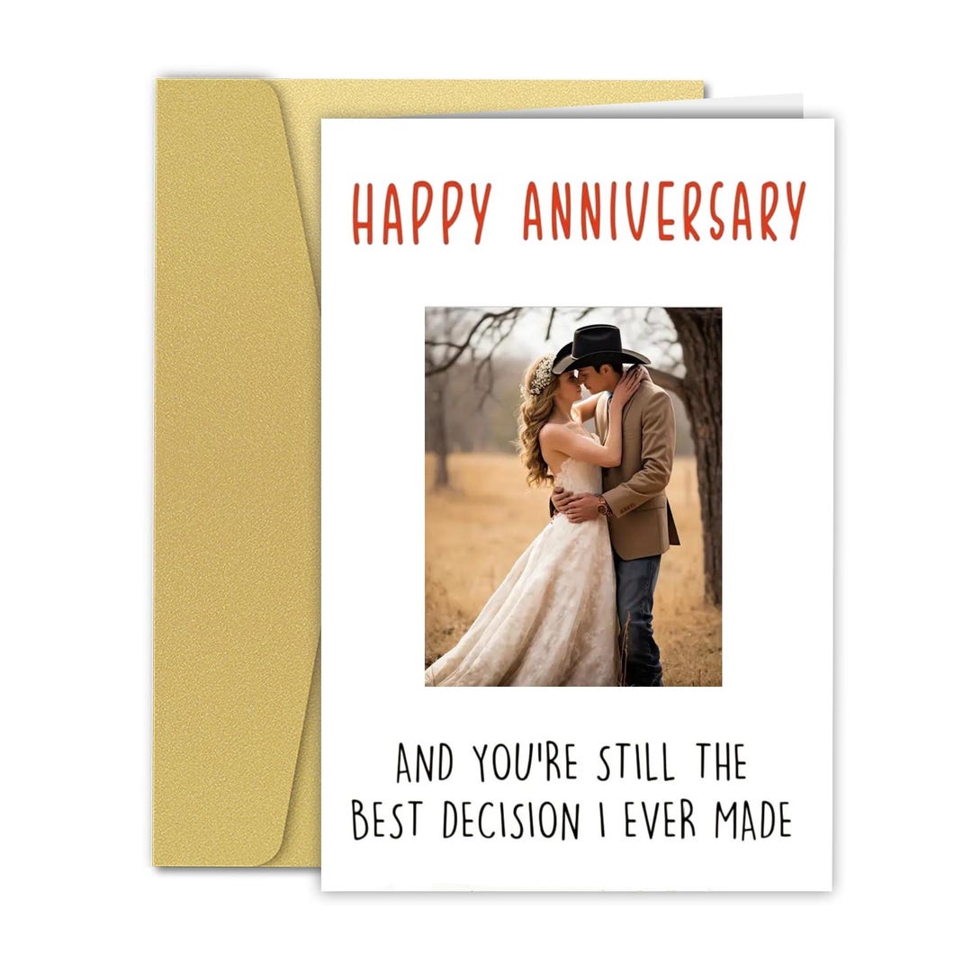 Custom Anniversary Card/ Happy Anniversary Card for Husband or Wife ...