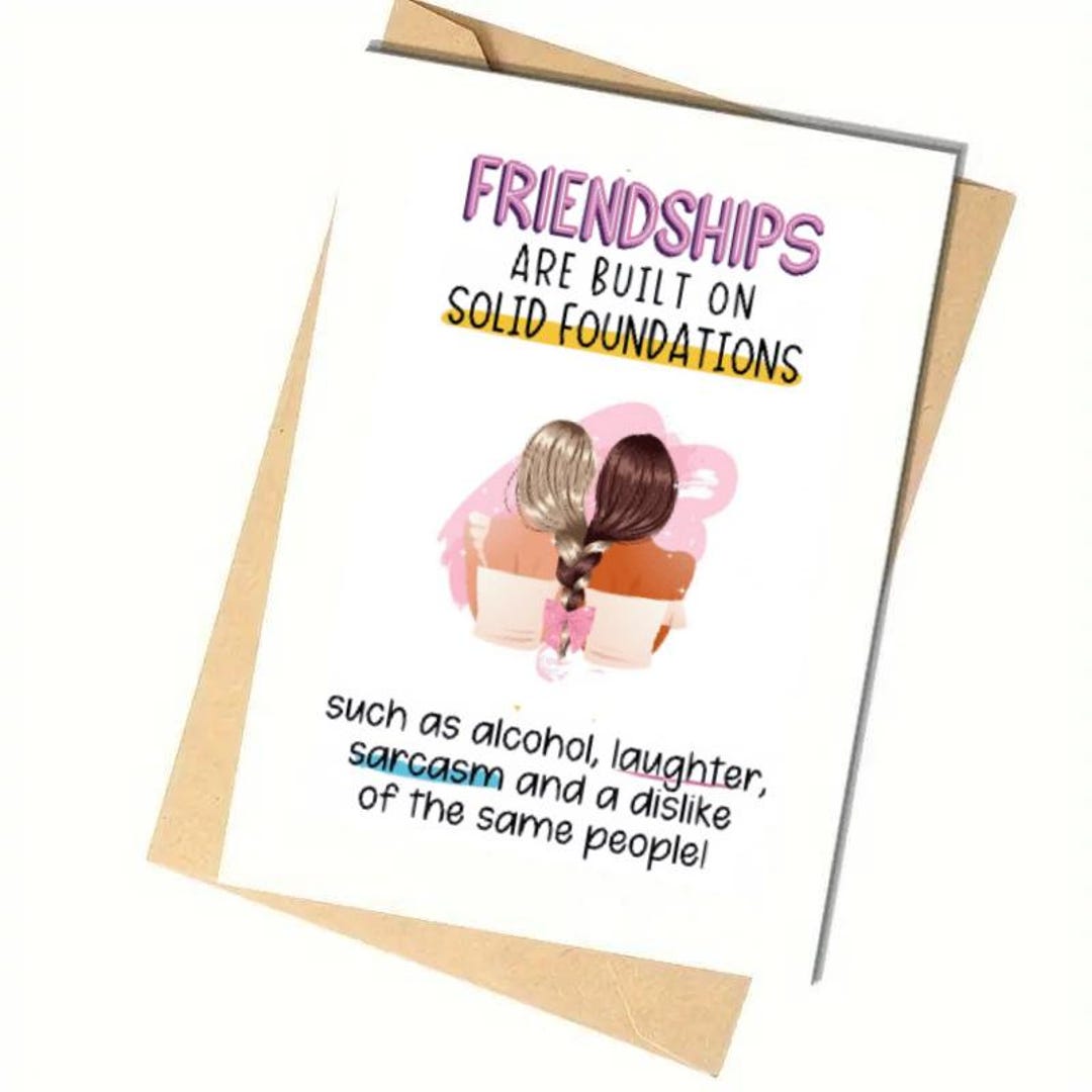 Funny Best Friend Card /funny Birthday Card for Bestie /long Distance ...