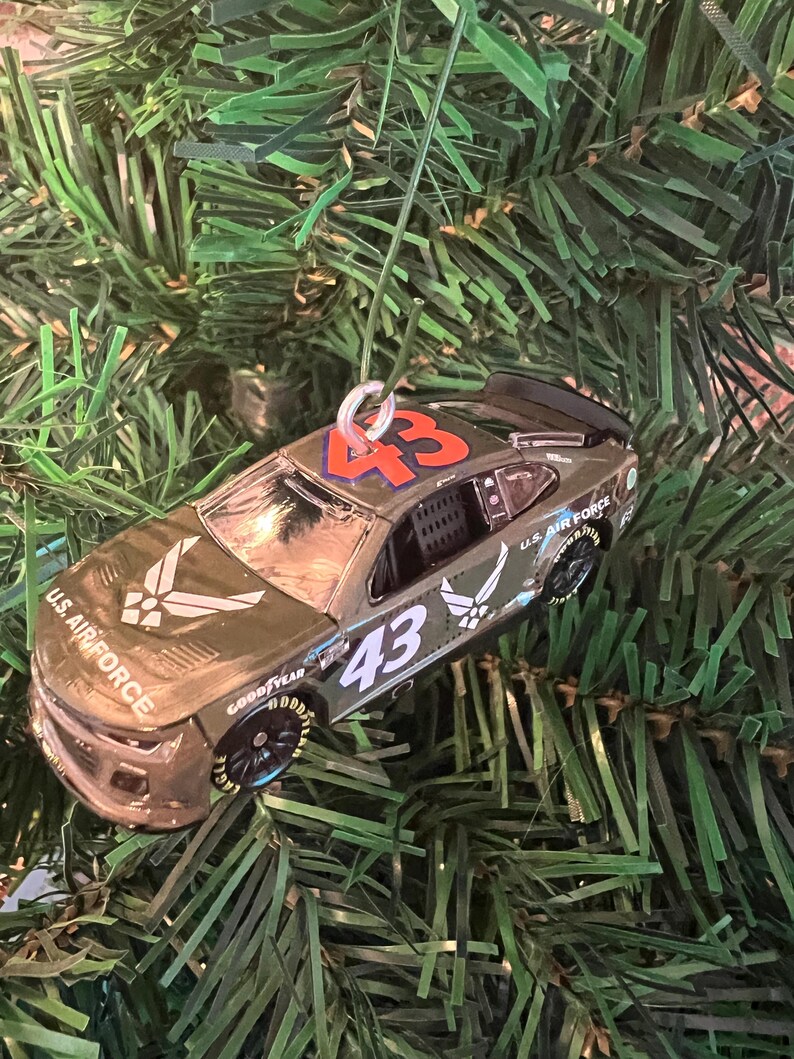 NASCAR 43 Eric Jones Race Car Christmas Ornament Choose One Purchase
