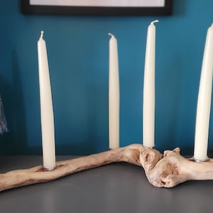 Handmade Wooden Candlestick Holder
