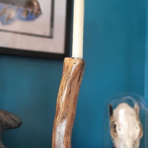Handmade Wooden Candlestick Holder
