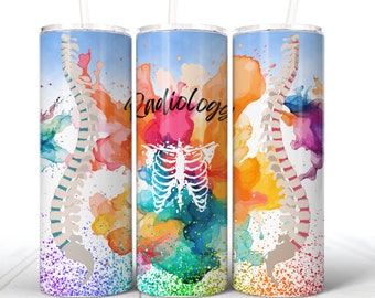 Radiology Tech 20oz Skinny Straight Tumbler Wrap, Xray tech, Radiology Tumbler Sublimation Design, Medical wrap, Digital Download, PNG file
