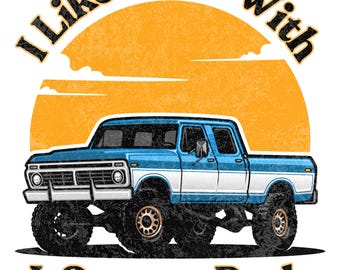 Vintage Square Body Truck PNG, populaire en ce moment, conception de tshirt 300 dpi, TÉLÉCHARGEMENT NUMÉRIQUE, pays png, cadeaux pour lui, mudding, clipart