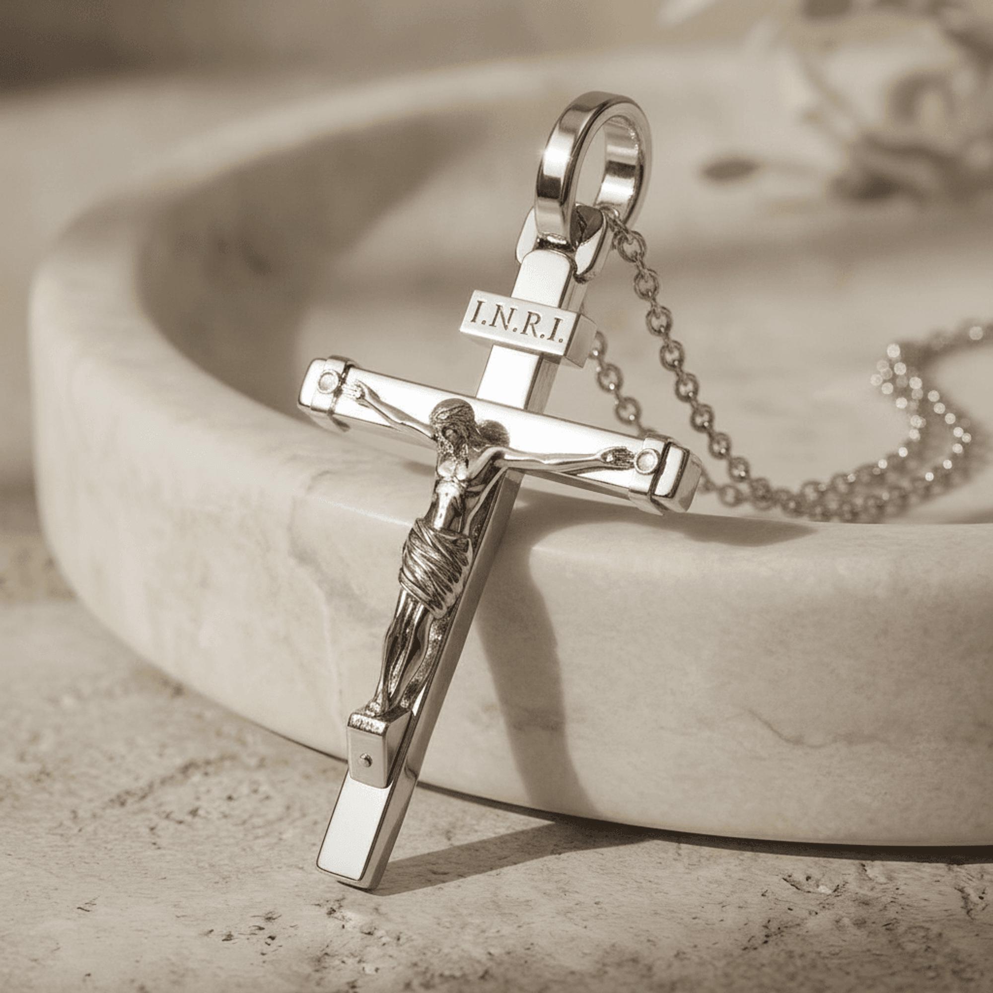 Inri Cross Necklace - Etsy