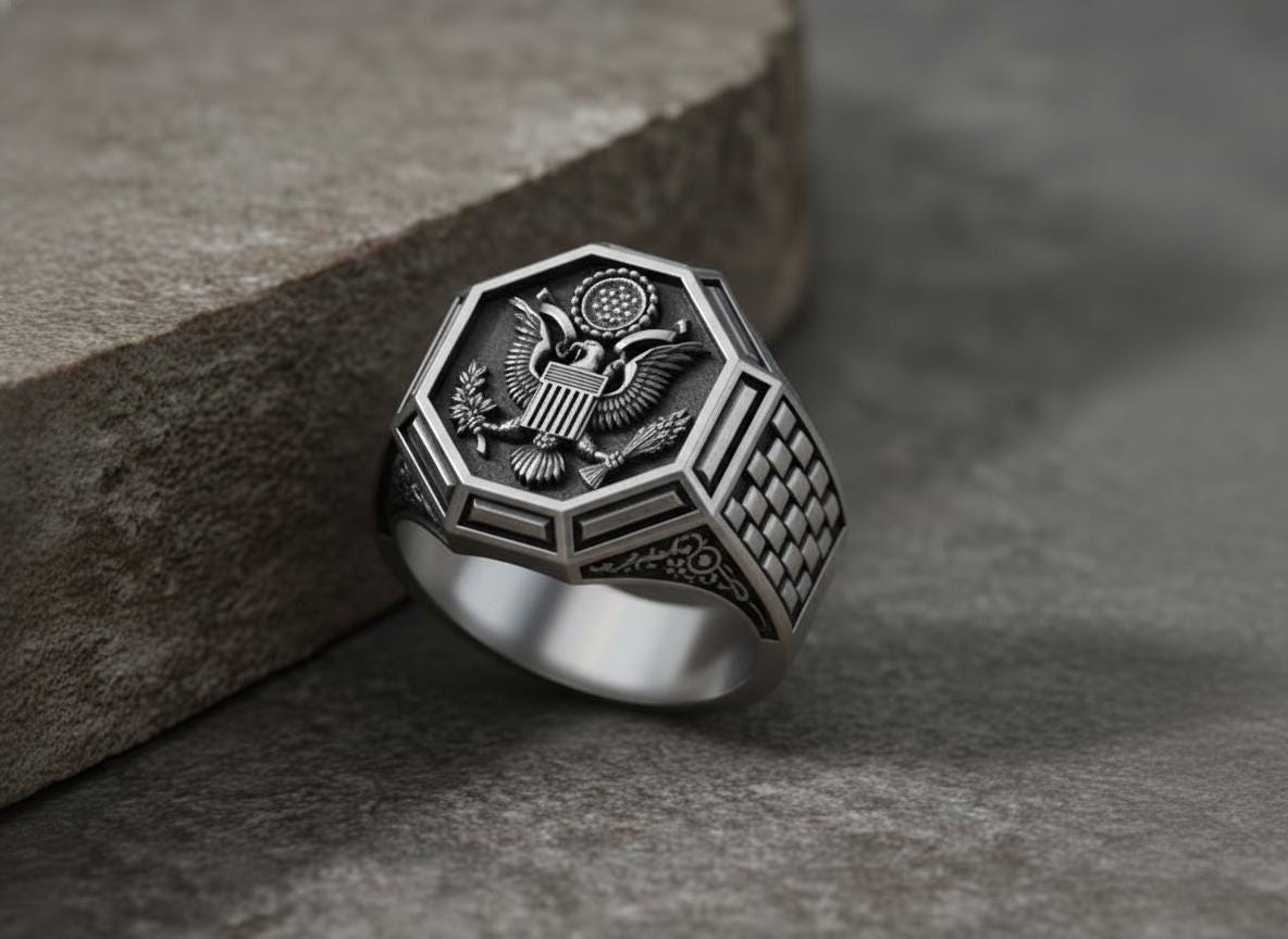 Us Great Seal Ring - Etsy