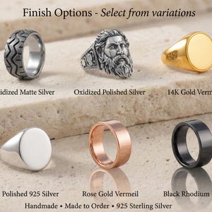 Feather Ring, 14K Gold Vermeil Sterling Silver Angel Wing Band image 6
