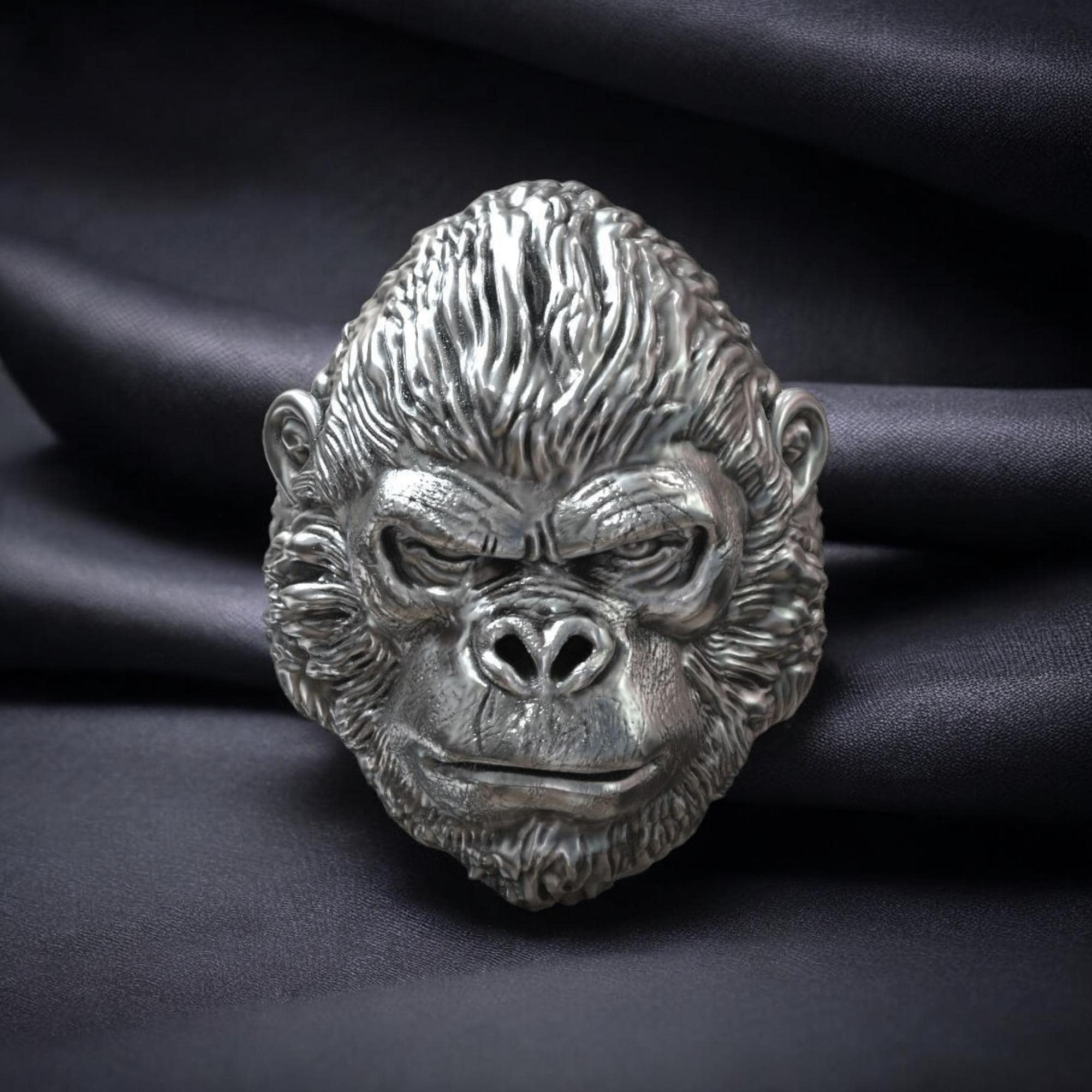 Silver gorilla ring - Etsy 日本