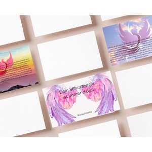 Carte Ange Gardien / Carte de Protection / Personnalisée / Cadeau