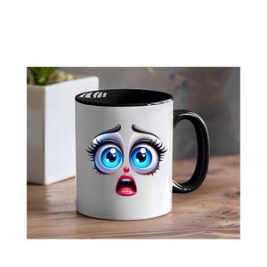 Lustige Gesichter Becher | 3D Lustige Gesichter Becher Design | Cartoon Gesichter  Face Tasse