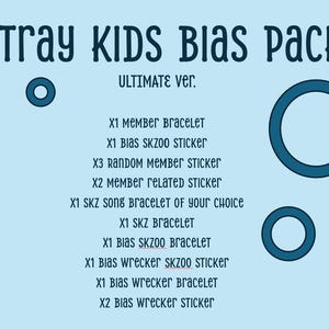 STRAYKIDS BIAS PACK ultimative ver. skz, kpop, sticker, armreif, merch, fashion