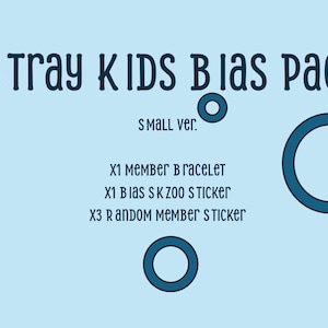 STRAYKIDS BIAS PACK, versione piccola, kpop, skz, braccialetti, adesivi, fatto a mano