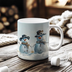 Snowman Mug Christmas Mug Snowman Coffee Mug Christmas Coffee Mug Snowman Gifts Christmas Gift for Coffee Lover Winter Mugs