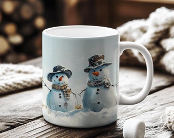 Snowman Mug Christmas Mug Snowman Coffee Mug Christmas Coffee Mug Snowman Gifts Christmas Gift for Coffee Lover Winter Mugs