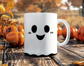 Bonita taza de fantasma, regalo de Halloween para la temporada espeluznante