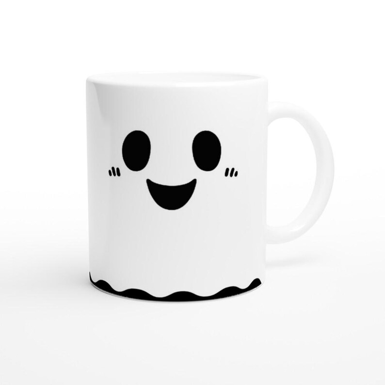 Cute Ghost Mug, Spooky Season Halloween Gift image 2