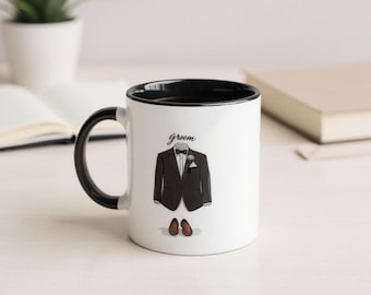 Taza para el futuro novio, regalo para el novio y la novia, regalo de compromiso, taza para el novio, regalo para el novio, taza para el marido