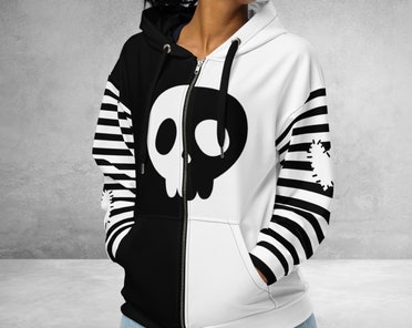 トップス in the attic y2k grunge skull hoodie il_372x296.6373571682_4hv0.jpg