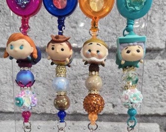 Disney-Inspired Character Beaded Badge Reels