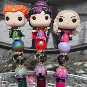 hocus POCUS sanderson sisters canetas de contas de personagens